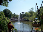 Panoramic view over Copenhagen Tivoli