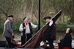 Moorkommissar Findorff auf dem Torfkahn