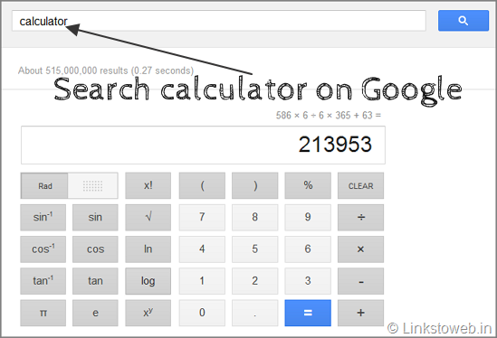 How To Use Google Calculator calculator-google