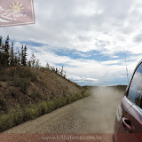Levantando poeira!!! -  Klondike Hwy para Dawson City, Yukon, Canadá