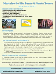 Convite Mosteiro de São Bento & Santa Teresa