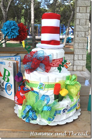 diaper cake tutorial finished front