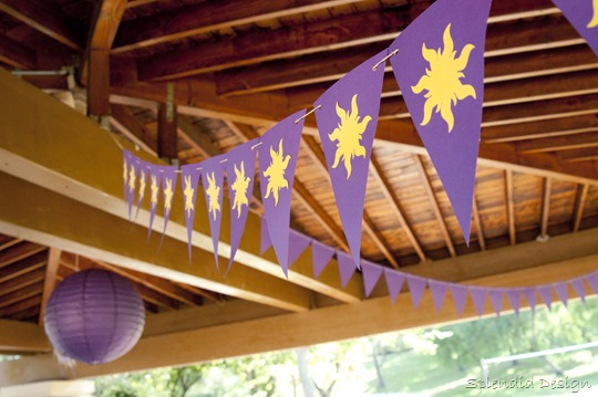 Tangled sun banner