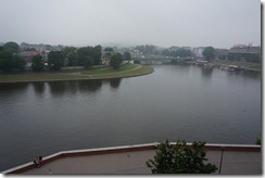 Wisia river seen from Wawel Hill, Krakow