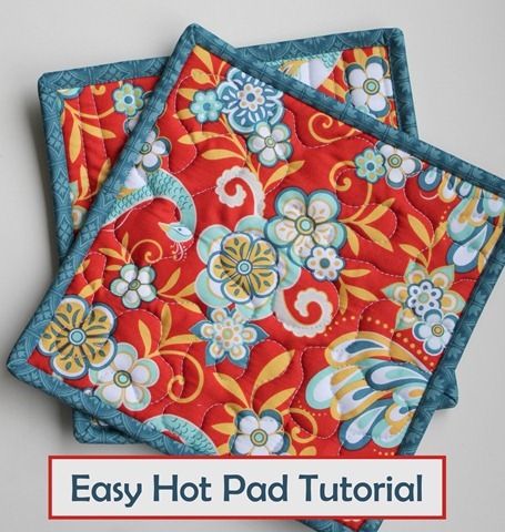 Easy Hot Pad Tutorial from The Fabric Mill's blog Easy Hot Pad Tutorial from The Fabric Mill's blog