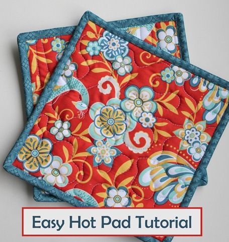 Easy Hot Pad Tutorial from The Fabric Mill's blog