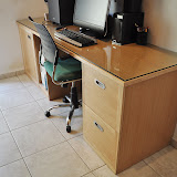 White Oak Computer Desk