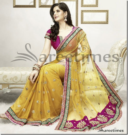 Zarine_Khan_Yellow_Saree Zarine_Khan_Yellow_Saree