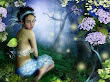 Green Witch In Garden