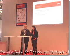 Entrevista en el stand principal de CEBIT Entrevista en el stand principal de CEBIT