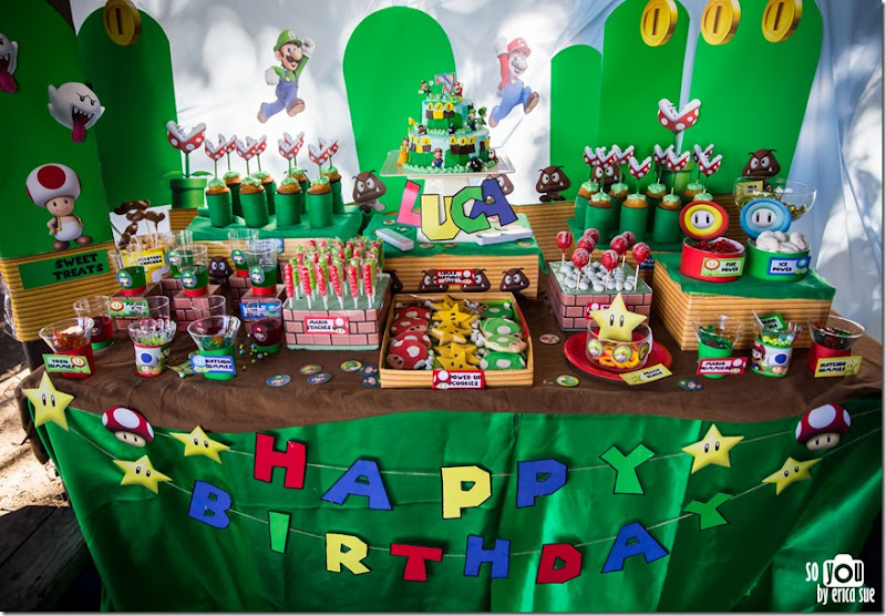 Luca's 7th Super Mario Brothers Birthday Party — So You by Erica Sue