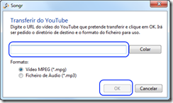 SongR Tranferir do youtube