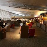 We had to share the huge Asiana business class lounge with one other passenger.