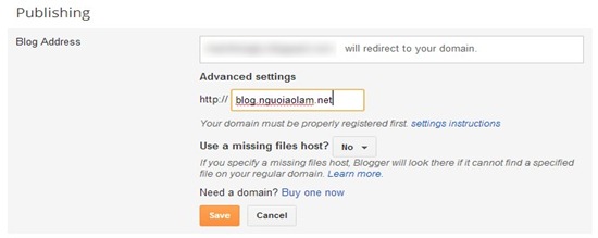 Cara menunjuk nama domain ke Blogger - Blogspot (100% tidak diblokir) Blog Thiết Kế - thiết kế blog trên nền blogger- blogspot