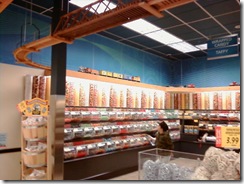 model train in candy section model train in candy section