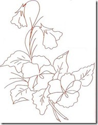 risco flor pintura em tecido 12