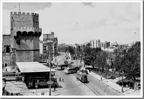 años 60 estacion autobuses torres serranos_