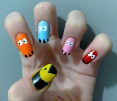 Nail-Art-Designs-and-ideas-for-Kids-pacman-nail-art-designs-133