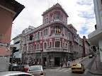 A grand old hotel near the theatre.