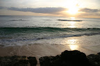 Sunset on the beach