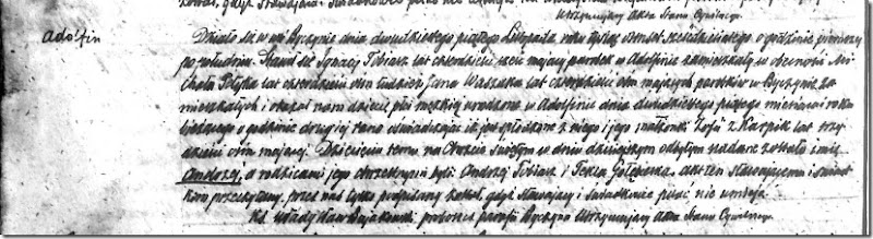 Baptism of Andrzej Tobiasz - 25 Nov 1860 - Page 502 - Byczyna Parish