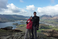 KJ and G atop Walla Crag