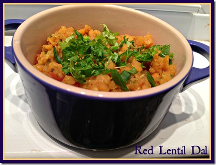 red lentil dal