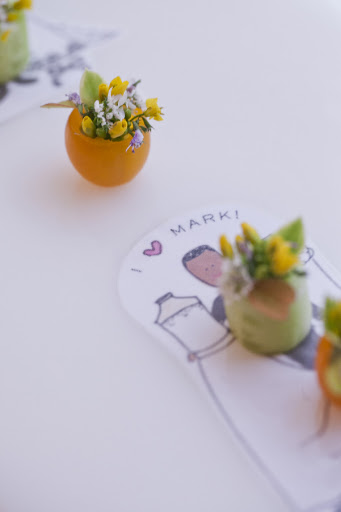 I could not get enough of these miniature bouquet hors d'oeuvres made by Peter Callahan Catering.