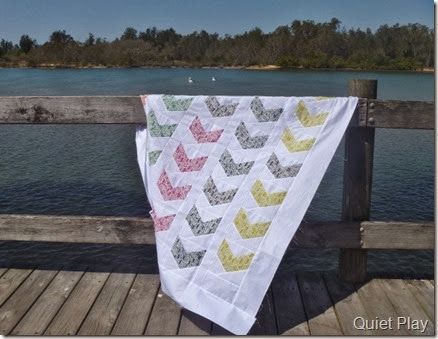 Feathers Paper Pieced Quilt