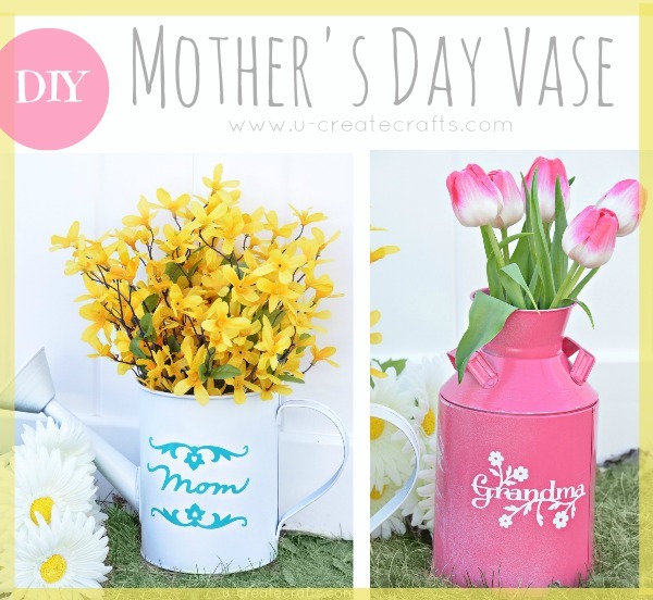 Mother's Day Watering Can Vase Tutorial Mother's Day Watering Can Vase Tutorial