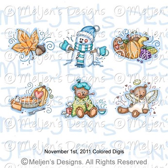 Meljens Designs November 1st Colored Release