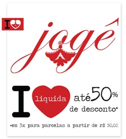 Loja Jogê oferece moda íntima com até 50% off na Liquidação Verão 2012.