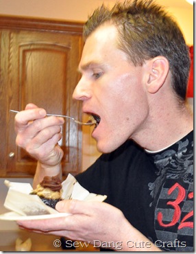 Bennett-eating-cupcake