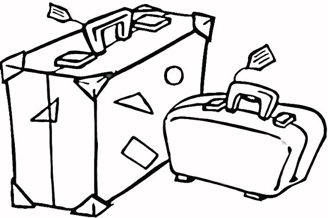 SUITCASES COLORING