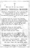 Monden, Maria Theresia Bidprentje.jpg