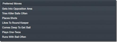 Football Manager 2012 Player Preferred Moves Football Manager 2012 Player Preferred Moves