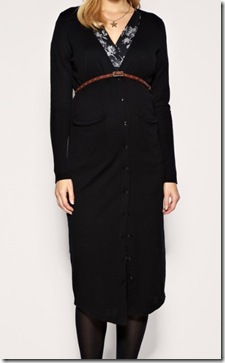 maxi belted cardigan