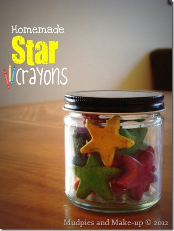 Homemade Star Crayons Homemade Star Crayons
