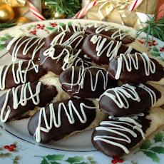 Chocolate Dipped Shortbread Cookies