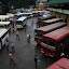 A very typical (chaotic) bus station in Sri Lanka