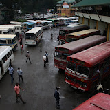 A very typical (chaotic) bus station in Sri Lanka