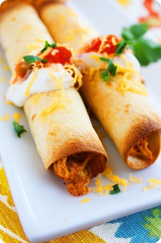 Baked Chicken Taquitos Recipe