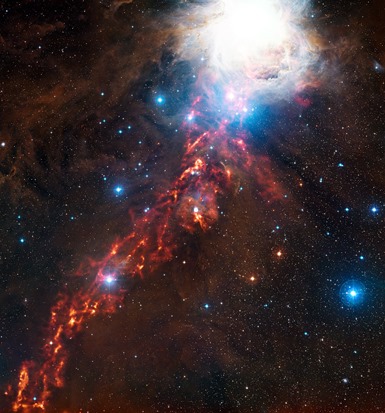 formação estelar na Nebulosa de Órion