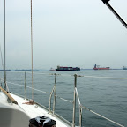 Uiiii, da liegen viele Frachter vor Anker!