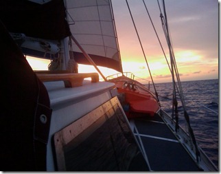 Freewind, sailing to Fiji