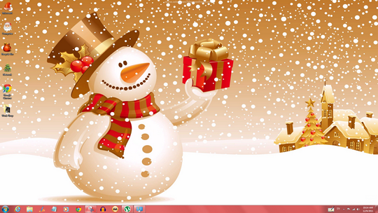 Download Free Special Christmas Windows 7 Theme With Icons, Wallpapers, Cursors 7 Gadgets
