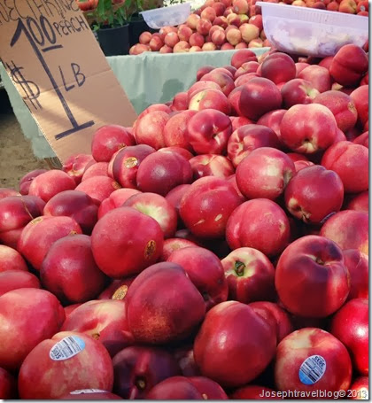 peaches at Turlock Flea Market