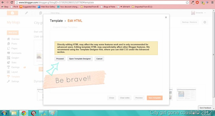 HTML warning