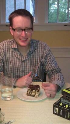 Birthday tiramisu
