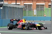 Webber nelle prove libere del gran premio d'Europa 2011
